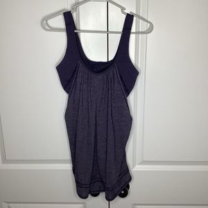 EUC Ladies Lululemon Tank Top with Built in Bra